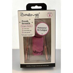 The Crème Shop Fresh Breath Tongue Cleaners Set of 3 Oral Care Tools NEW